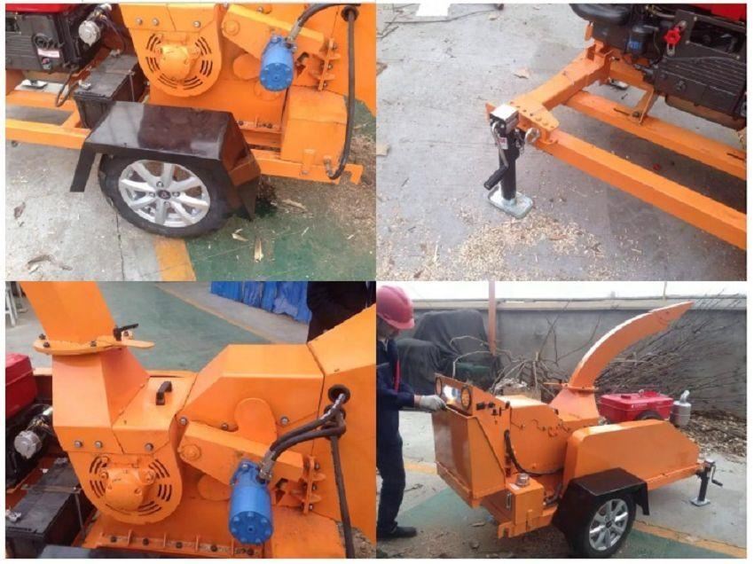 Saving Hydraulic Feeding Wood Branch Chipper