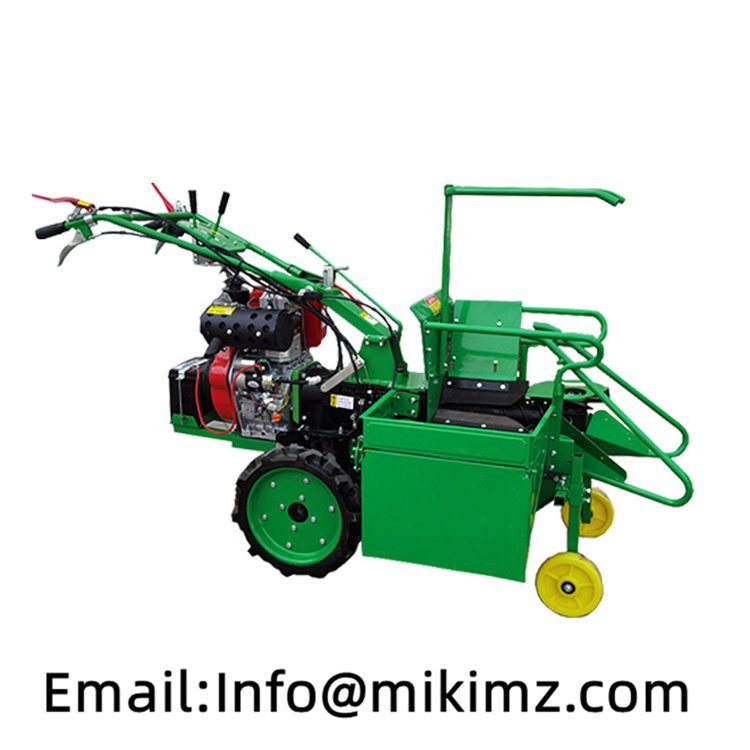hand held walking tractor front harvester for rice wheat corn